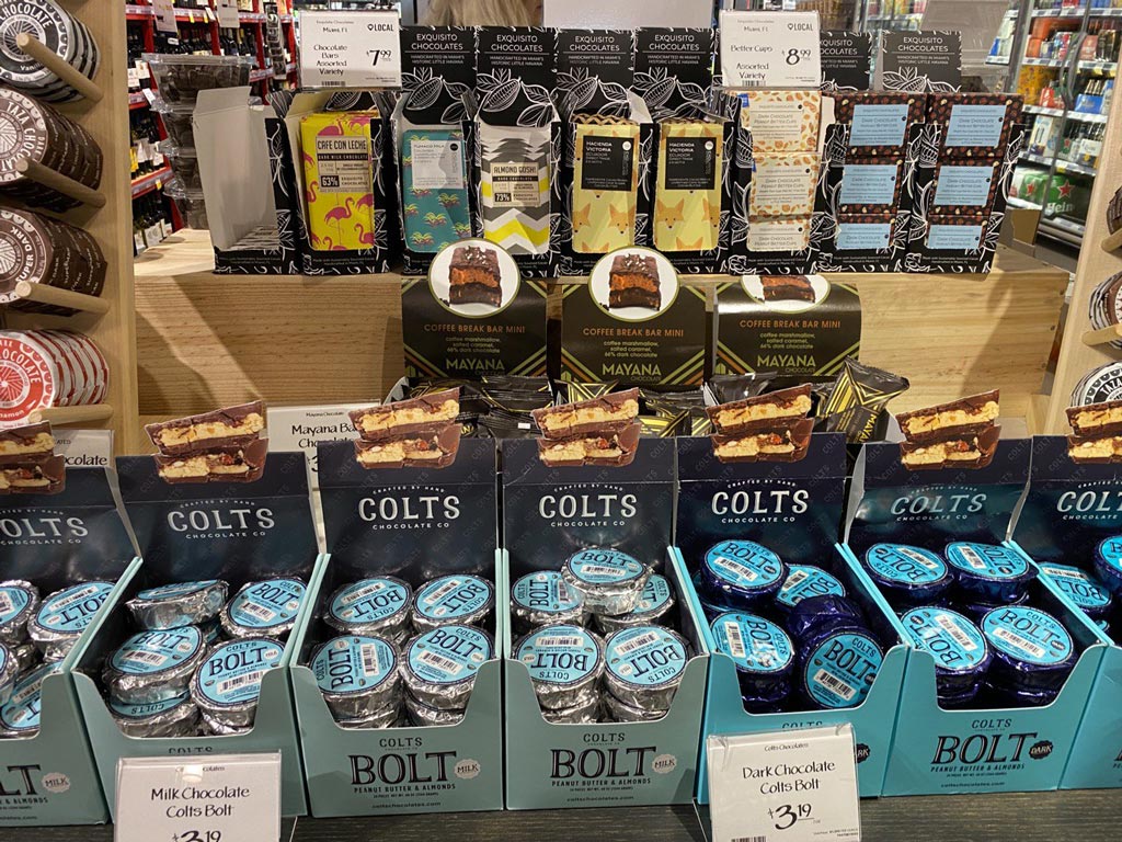 Colts Chocolates at Whole Foods, Miami