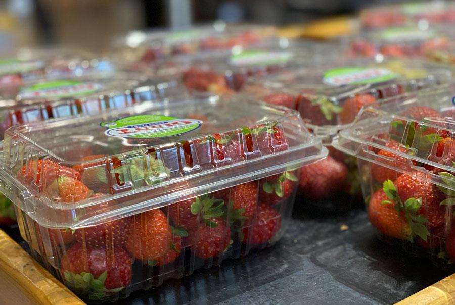 Organic Strawberries in The Whole Foods Market